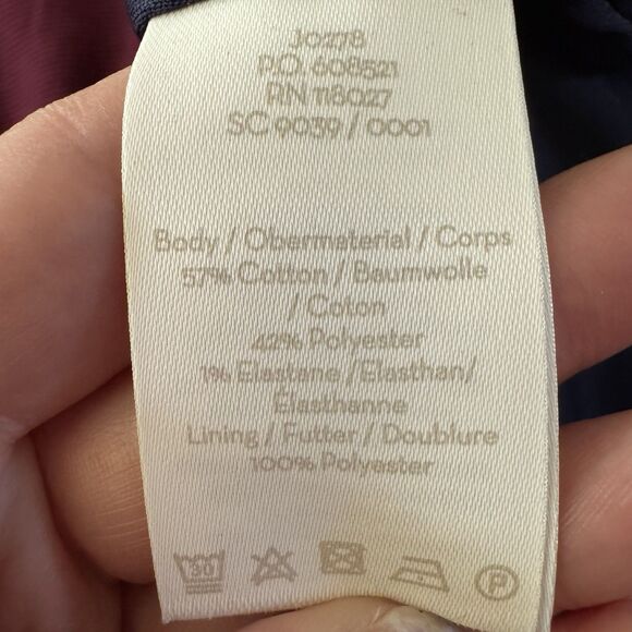 Boden Polperro Ottoman Grosgrain Dress Women’s 8R Red Navy Lined Pleated Pencil - Picture 12 of 13